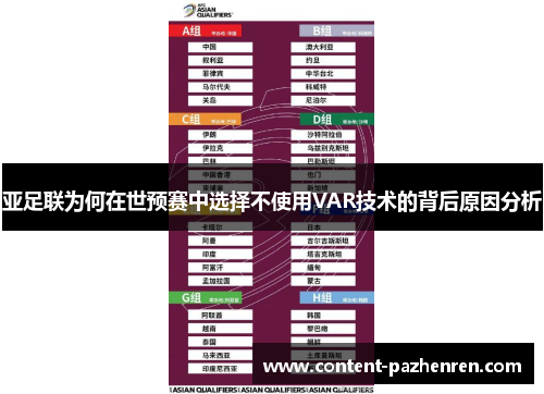 亚足联为何在世预赛中选择不使用VAR技术的背后原因分析 亚足联为何在世预赛中选择不使用VAR技术的背后原因分析