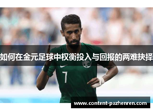 如何在金元足球中权衡投入与回报的两难抉择 如何在金元足球中权衡投入与回报的两难抉择